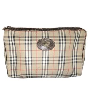Vintage Burberry Plaid Toiletry Bag